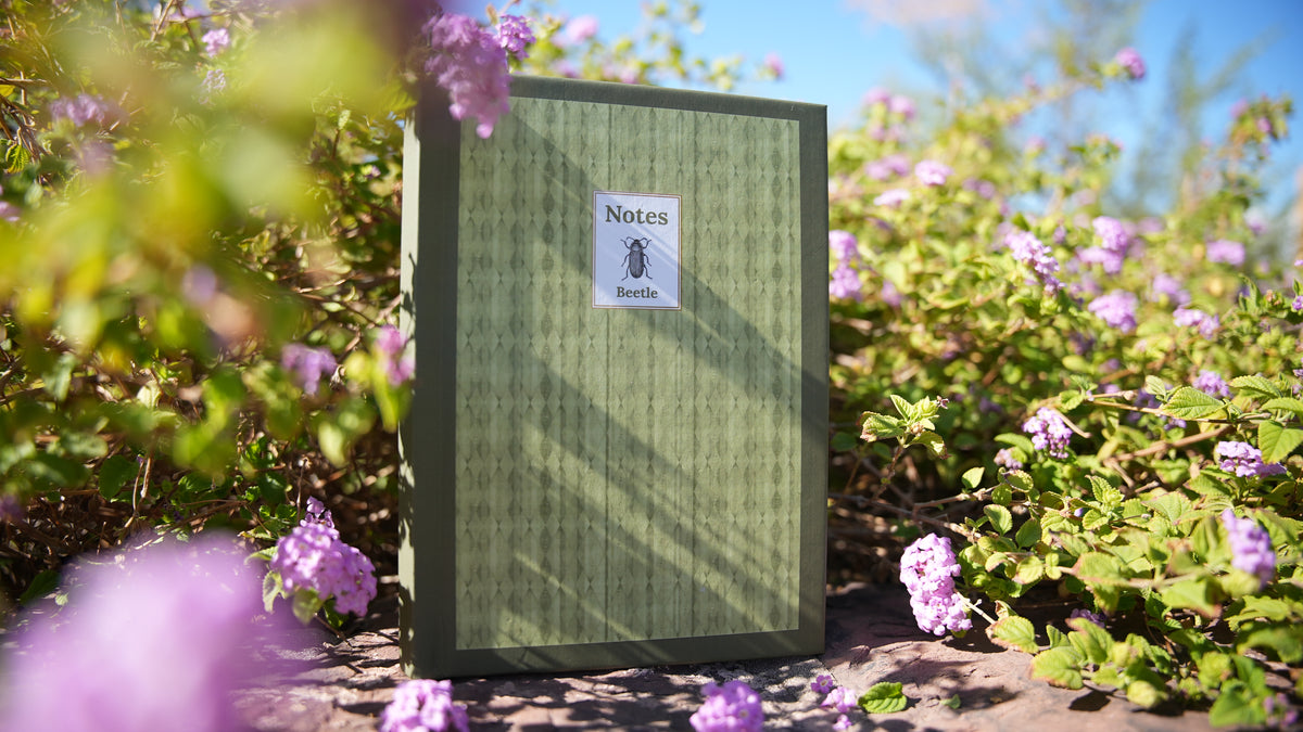 Horned Beetle Hardcover Journal